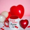 KUBEK DO SUBLIMACJI 330ML CZERWONY UCHWYT