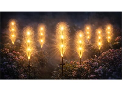 LAMPA OGRODOWA SOLARNA LED TRAWA PAMPAS