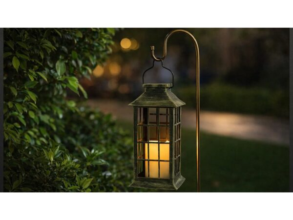 LAMPA SOLARNA LAMPION Z CZUJNIKIEM RUCHU I ZMIERZCHU