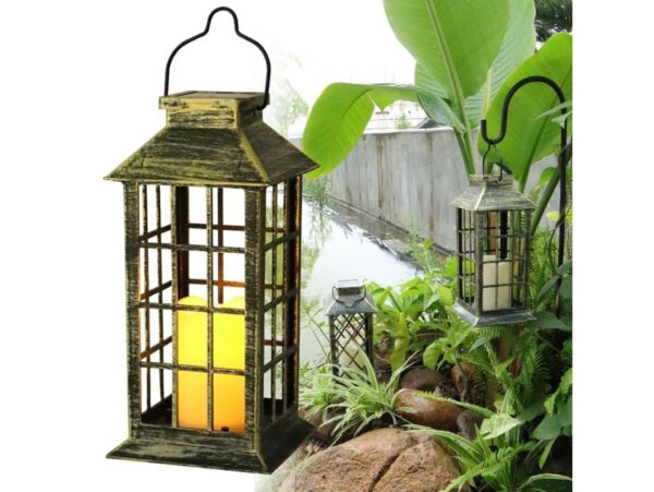LAMPA SOLARNA LAMPION Z CZUJNIKIEM RUCHU I ZMIERZCHU