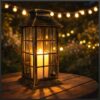 LAMPA SOLARNA LAMPION Z CZUJNIKIEM RUCHU I ZMIERZCHU