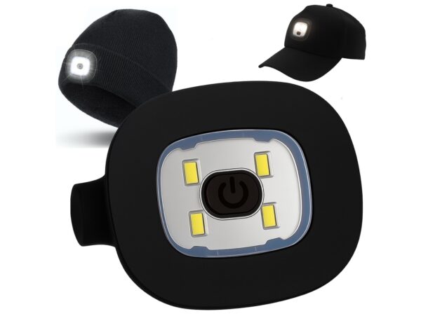 LAMPKA LED DO CZAPKI ZIMOWEJ Z LAMPKĄ LED
