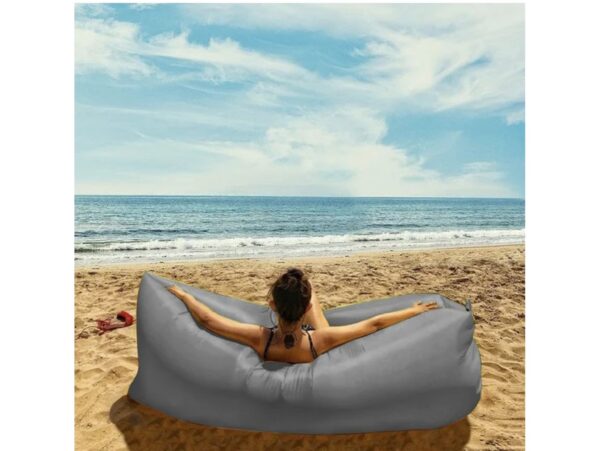 MATERAC SOFA NADMUCHIWANA LAZY BAG AIR SOF - szary