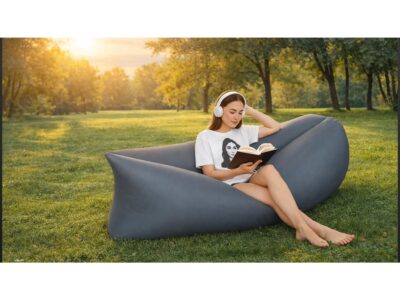 MATERAC SOFA NADMUCHIWANA LAZY BAG AIR SOF - szary