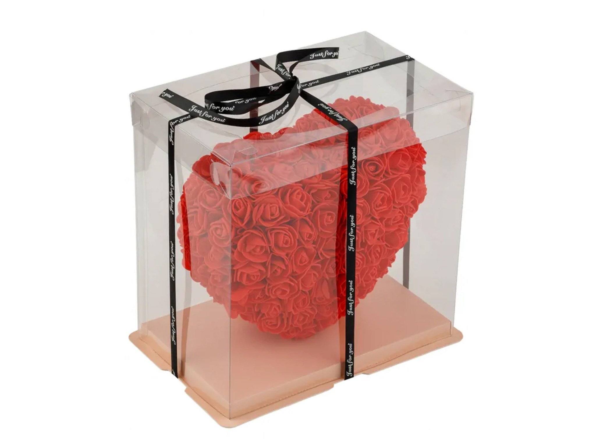 SERCE Z RÓŻ BOX 25cm