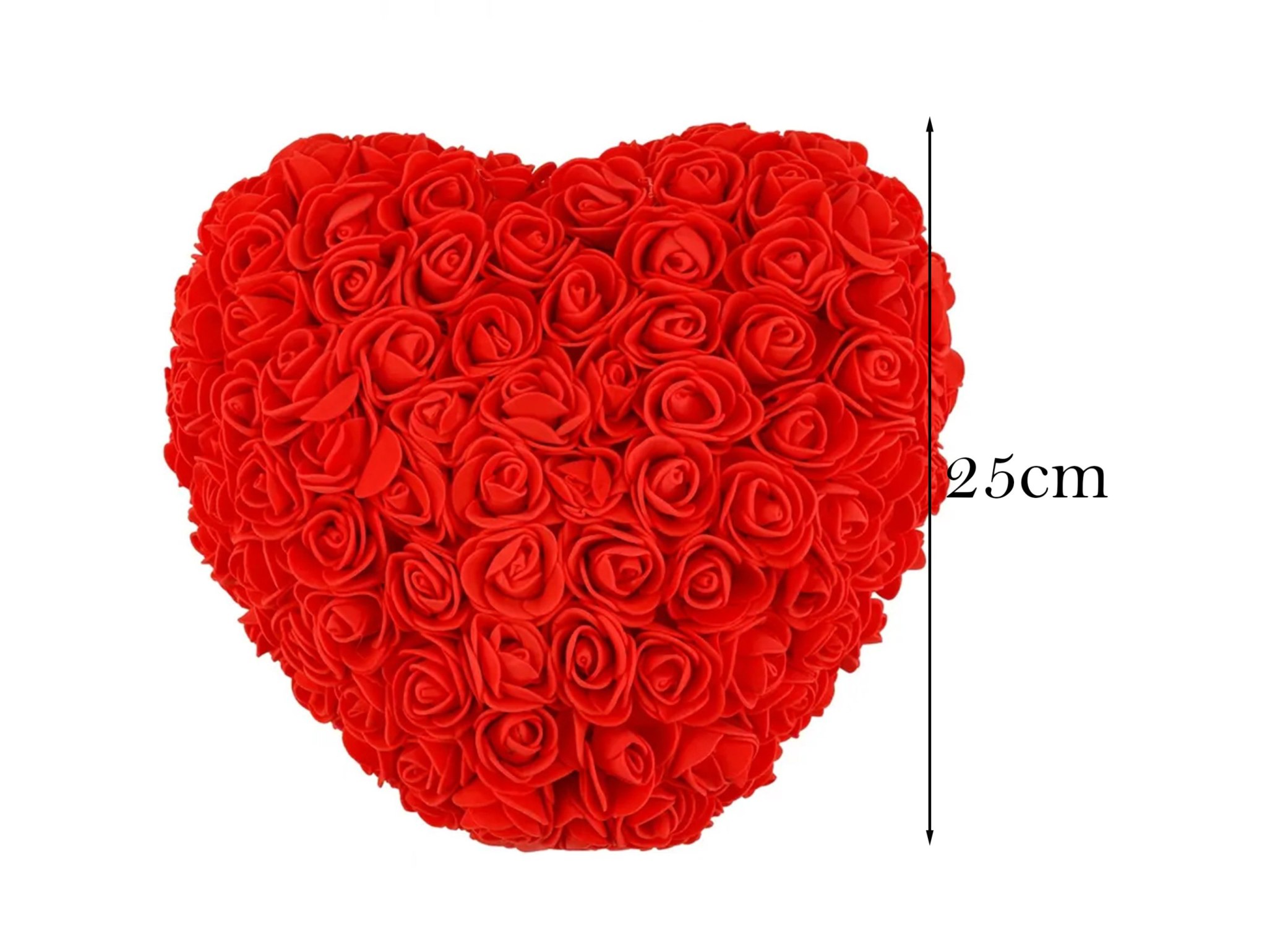 SERCE Z RÓŻ BOX 25cm