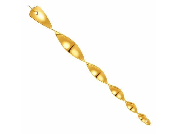 SPIRALA WIATROWA ODSTRASZACZ PTAKÓW 50cm - złoty