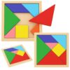 TANGRAM KLOCKI UKŁADANKA LOGICZNA 14,5x14,5cm