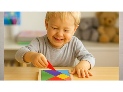 TANGRAM KLOCKI UKŁADANKA LOGICZNA 14,5x14,5cm