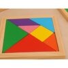 TANGRAM KLOCKI UKŁADANKA LOGICZNA 14,5x14,5cm