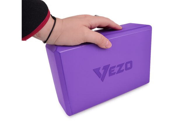 VEZO KOSTKA DO JOGI YOGI KLOCEK 23cm x 15cm x 7,5cm - fioletowy
