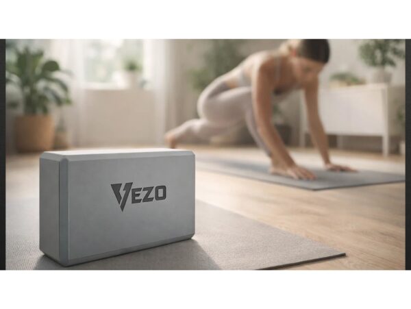 VEZO KOSTKA DO JOGI YOGI KLOCEK 23cm x 15cm x 7,5cm - szary