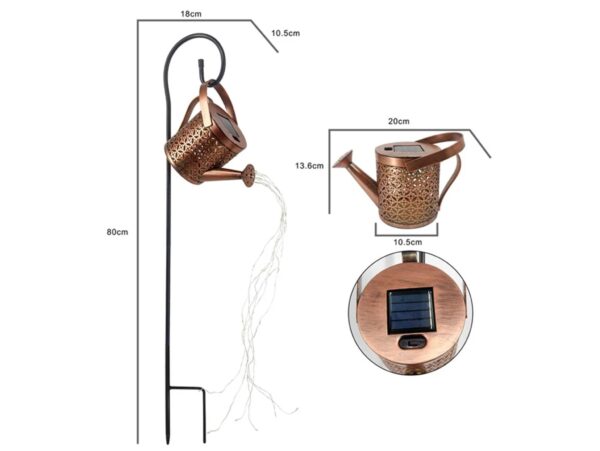 VEZO LAMPA SOLARNA OGRODOWA KONEWKA 80cm