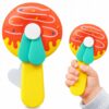WIATRAK RĘCZNY WENTYLATOR DLA DZIECI DONUT 14Cx7,5CM - wzór 3