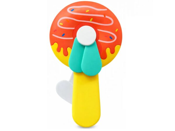 WIATRAK RĘCZNY WENTYLATOR DLA DZIECI DONUT 14Cx7,5CM - wzór 3