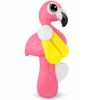 WIATRAK RĘCZNY WENTYLATOR DLA DZIECI FLAMING 15x7CM - różowy
