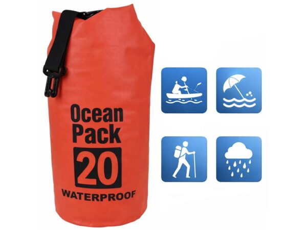 WOREK WODOSZCZELNY 20L - czerwony Ocean Pack