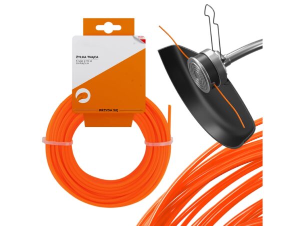 ŻYŁKA TNĄCA DO KOSY 3MM 15M OKRĄGŁA