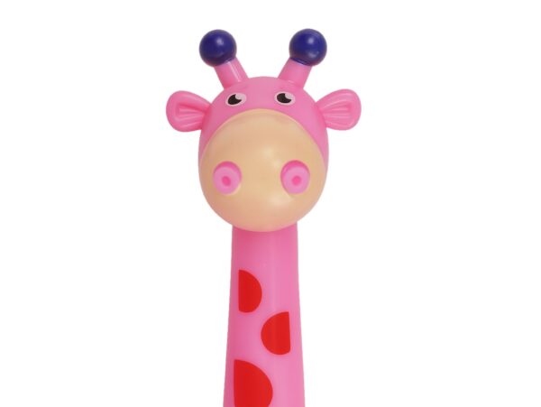 ŻYRAFA ANTYSTRESOWA SENSORYCZNA LED 16CM - różowy