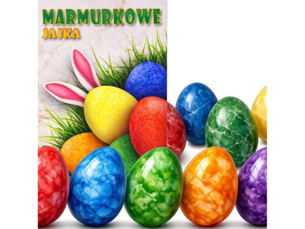 BARWNIKI DO JAJEK 5 KOLORÓW EFEKT MARMURU WIELKANOC
