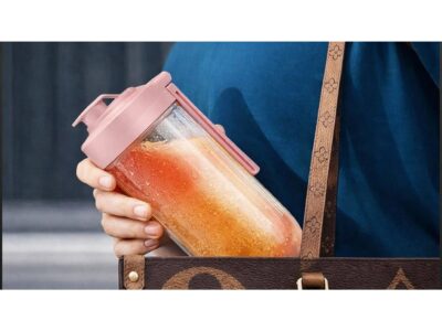 BLENDER KUBEK PRZENOŚNY TURYSTYCZNY - różowy