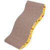 DRAPAK DLA KOTA POZIOMY - 42x21x6 cm żółty bez kocimiętki