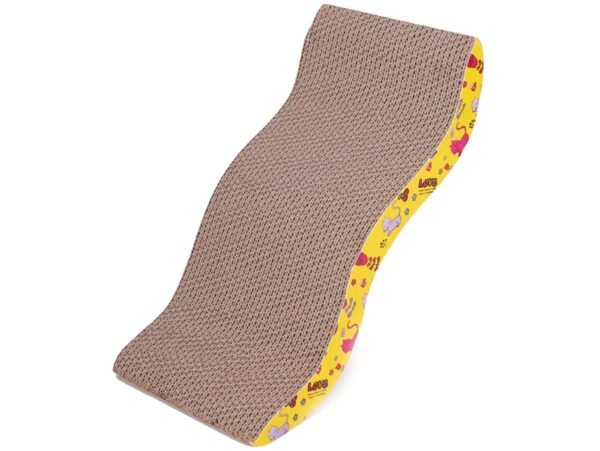 DRAPAK DLA KOTA POZIOMY - 42x21x6 cm żółty bez kocimiętki