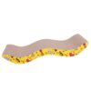DRAPAK DLA KOTA POZIOMY - 42x21x6 cm żółty bez kocimiętki