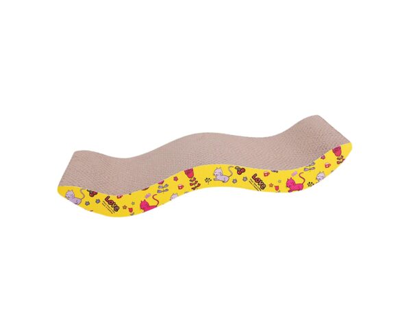 DRAPAK DLA KOTA POZIOMY - 42x21x6 cm żółty bez kocimiętki