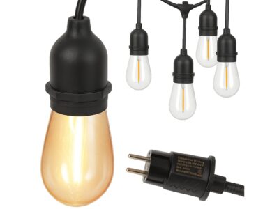 GIRLANDA OGRODOWA ŁAŃCUCH ŚWIETLNY 10 LED E27 5M