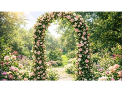 IKONKA PERGOLA OGRODOWA ŁUK METALOWA 240x140cm
