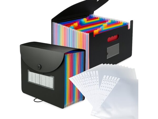 KOSZULKA A4 NA DOKUMENTY 100SZT + TECZKA ORGANIZER NA DOKUMENTY A4