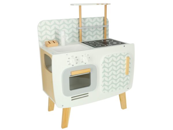 KUCHNIA DREWNIANA DLA DZIECI MDF LULILO RETRO AKCESORIA 73CM