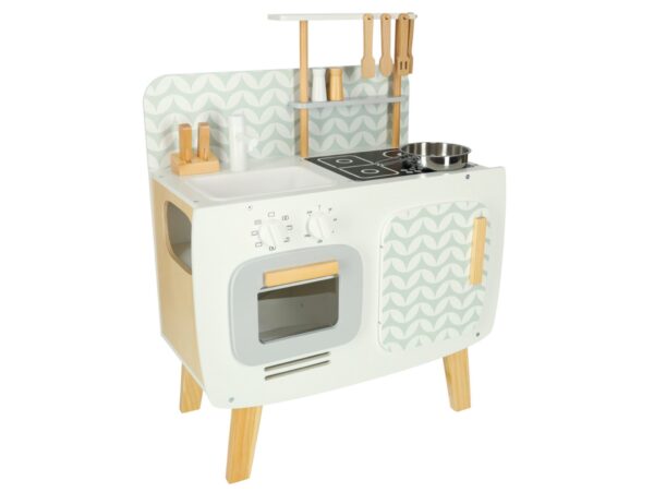 KUCHNIA DREWNIANA DLA DZIECI MDF LULILO RETRO AKCESORIA 73CM