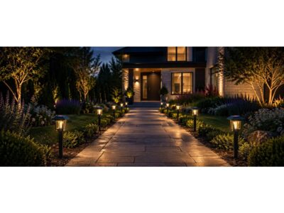 LAMPA LAMPKA SOLARNA WBIJANA 38cm - kwadratowa ciepły biały