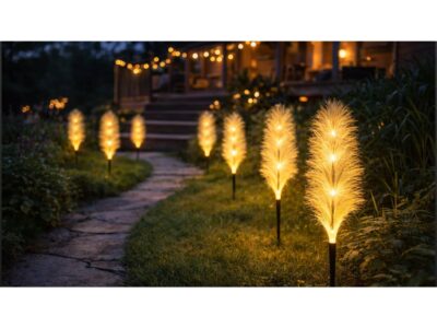 LAMPA OGRODOWA SOLARNA LED TRAWA PAMPAS 2 SZT