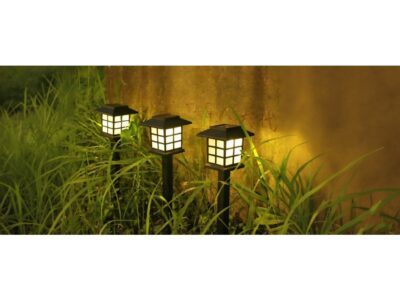 LAMPA SOLARNA LED LATARNIA - 38cm zimny biały