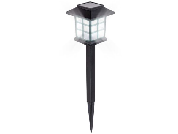 LAMPA SOLARNA LED LATARNIA - 38cm zimny biały