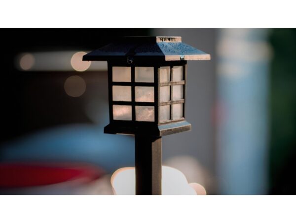 LAMPA SOLARNA LED LATARNIA - 38cm zimny biały