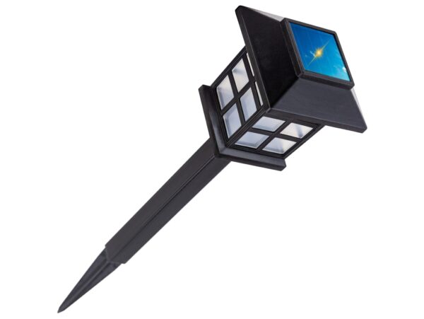 LAMPA SOLARNA LED LATARNIA - 38cm zimny biały