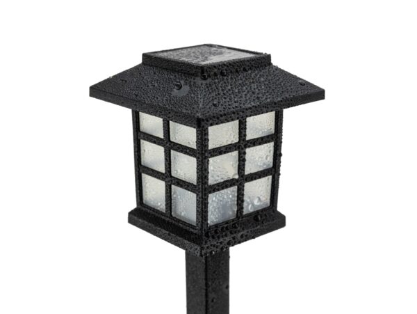 LAMPA SOLARNA LED LATARNIA - 38cm zimny biały