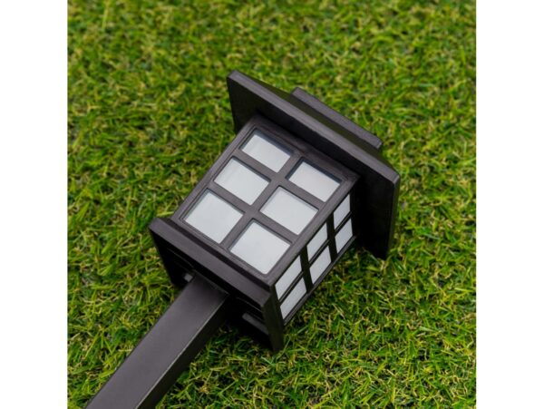 LAMPA SOLARNA LED LATARNIA - 38cm zimny biały