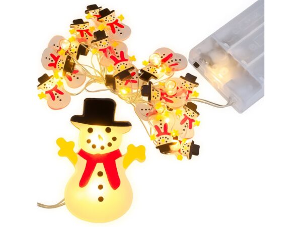 LAMPKI ŚWIĄTECZNE LED - bałwanek