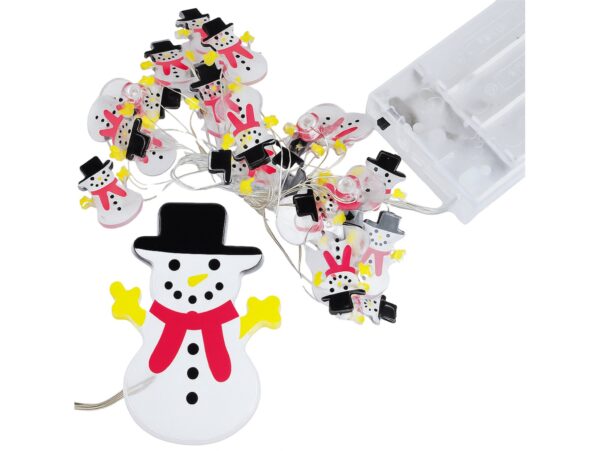 LAMPKI ŚWIĄTECZNE LED - bałwanek