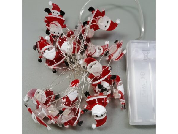 LAMPKI ŚWIĄTECZNE LED - Mikołaj