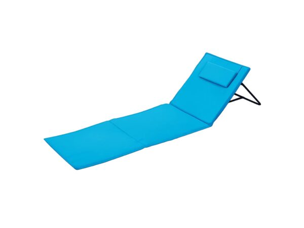 LEŻAK SKŁADANY MATA PLAŻOWA Z OPARCIEM 2w1 145x47x40cm