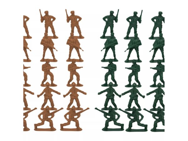 ŻOŁNIERZYKI ZESTAW FIGUREK MILITARNYCH 60 el.