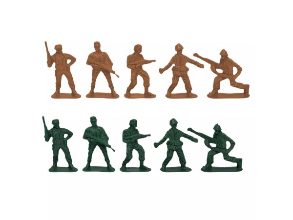 ŻOŁNIERZYKI ZESTAW FIGUREK MILITARNYCH 60 el.