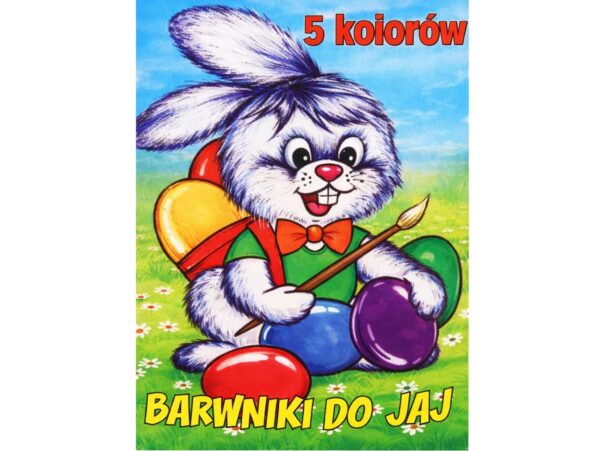 SPOŻYWCZE BARWNIKI DO JAJEK 5 KOLORÓW WIELKANOC