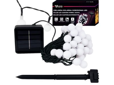 VEZO GIRLANDA OGRODOWA SOLARNA KULE 7m 50xLED